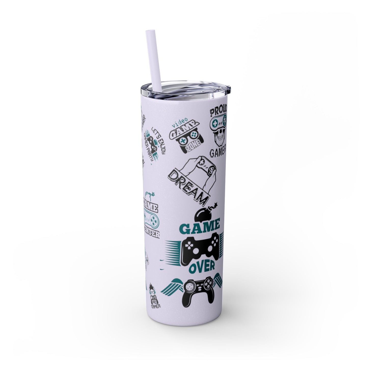 Skinny Tumbler with Straw, 20oz