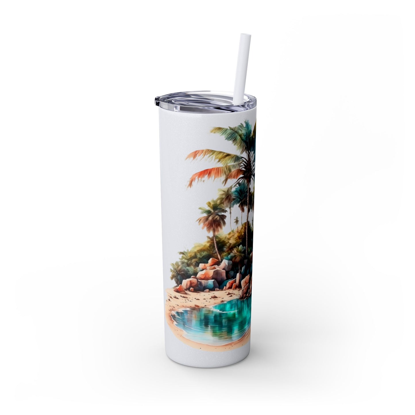 Skinny Tumbler with Straw, 20oz