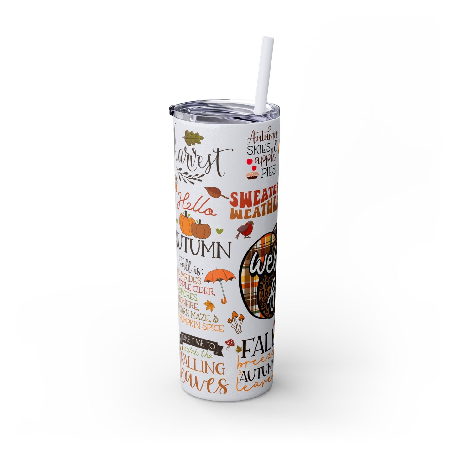 Skinny Tumbler with Straw, 20oz