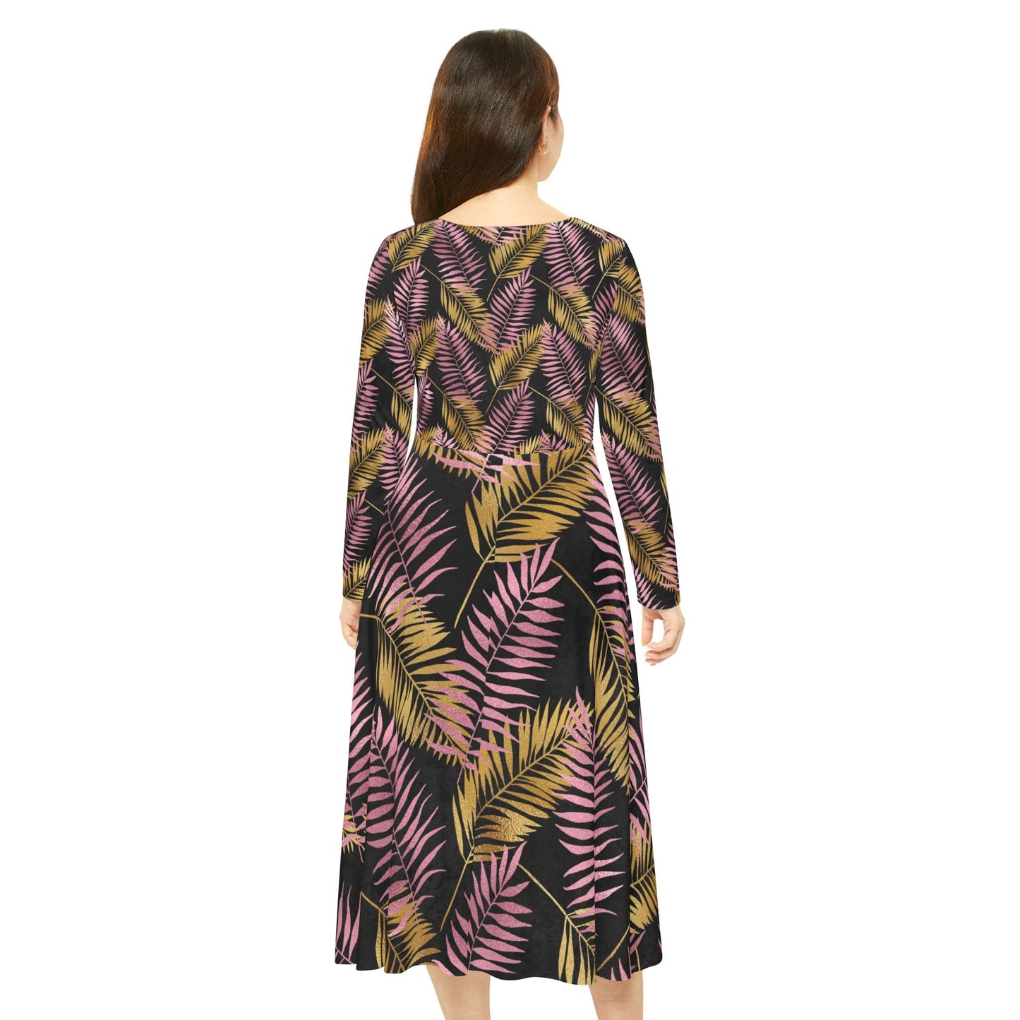 Women's Long Sleeve Dance Dress (AOP)