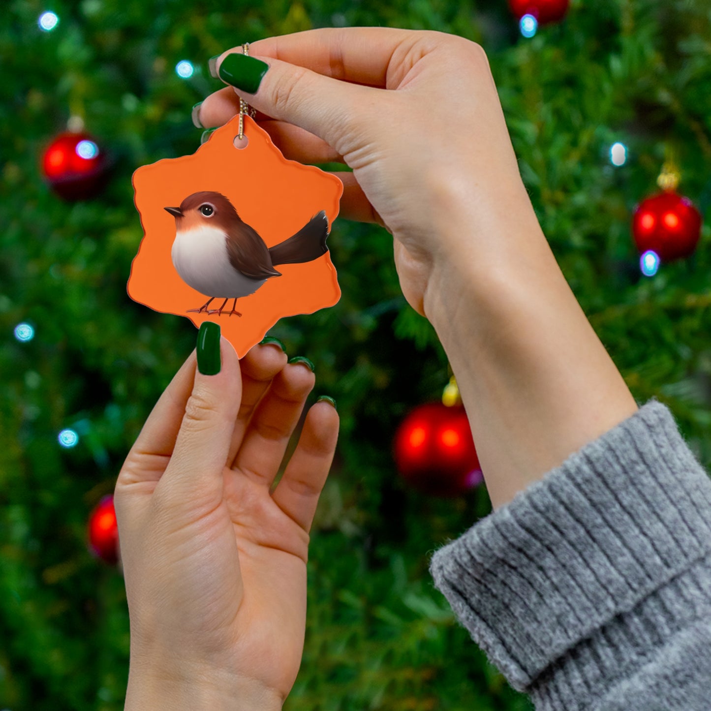 Ceramic Ornament, 4 Shapes