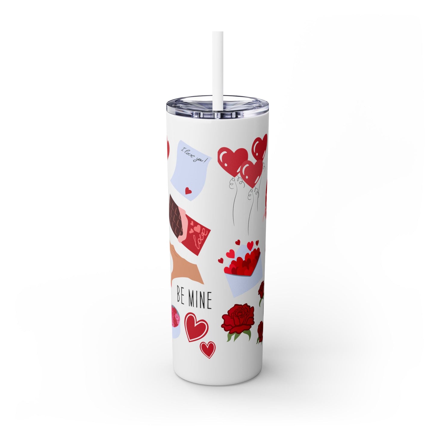 Skinny Tumbler with Straw, 20oz
