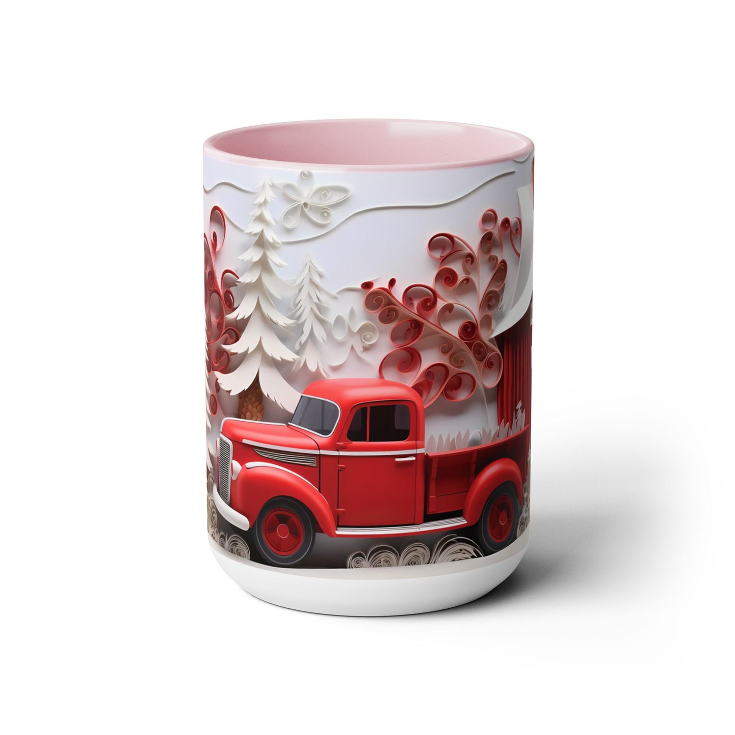 Two-Tone Coffee Mugs, 15oz