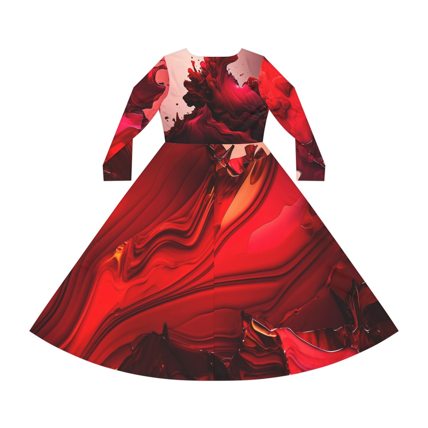 Women's Long Sleeve Dance Dress (AOP)