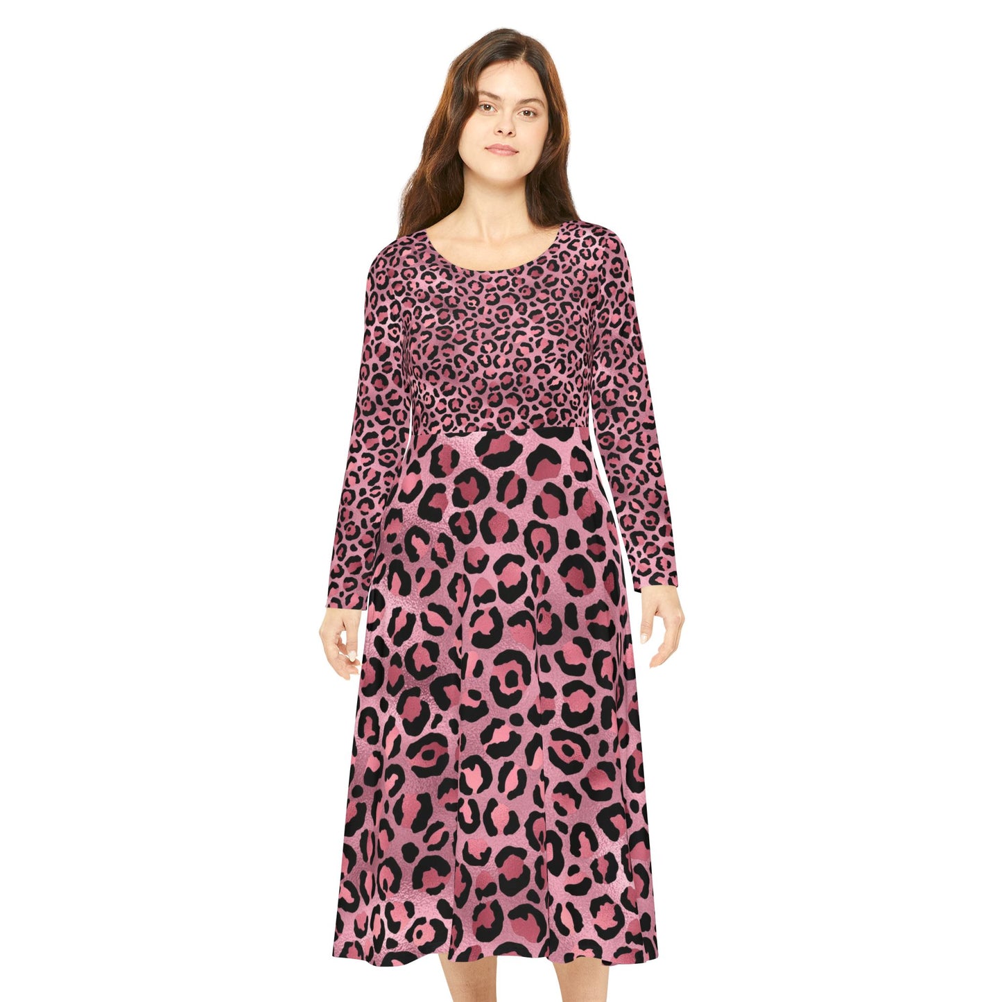 Women's Long Sleeve Dance Dress (AOP)