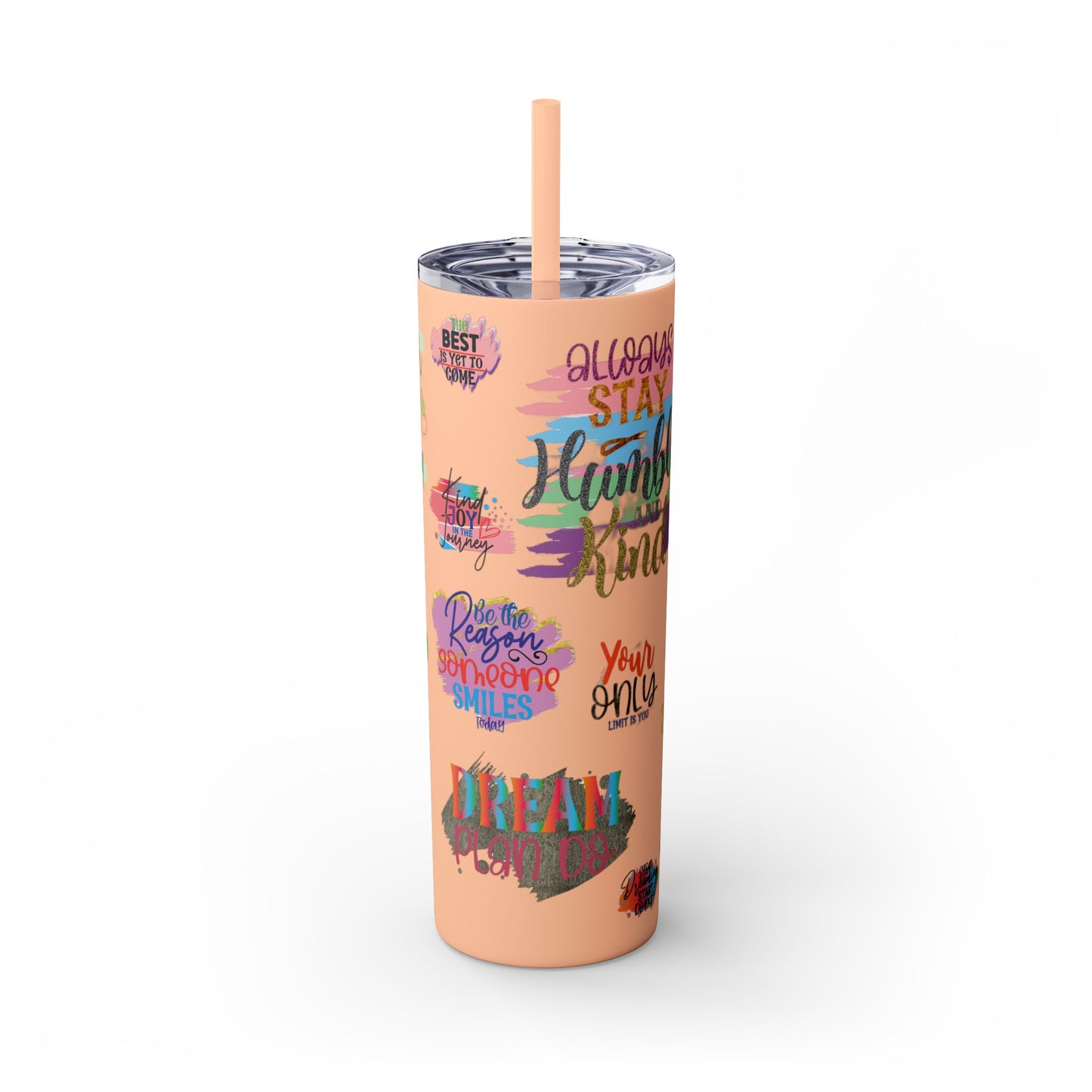 Skinny Tumbler with Straw, 20oz