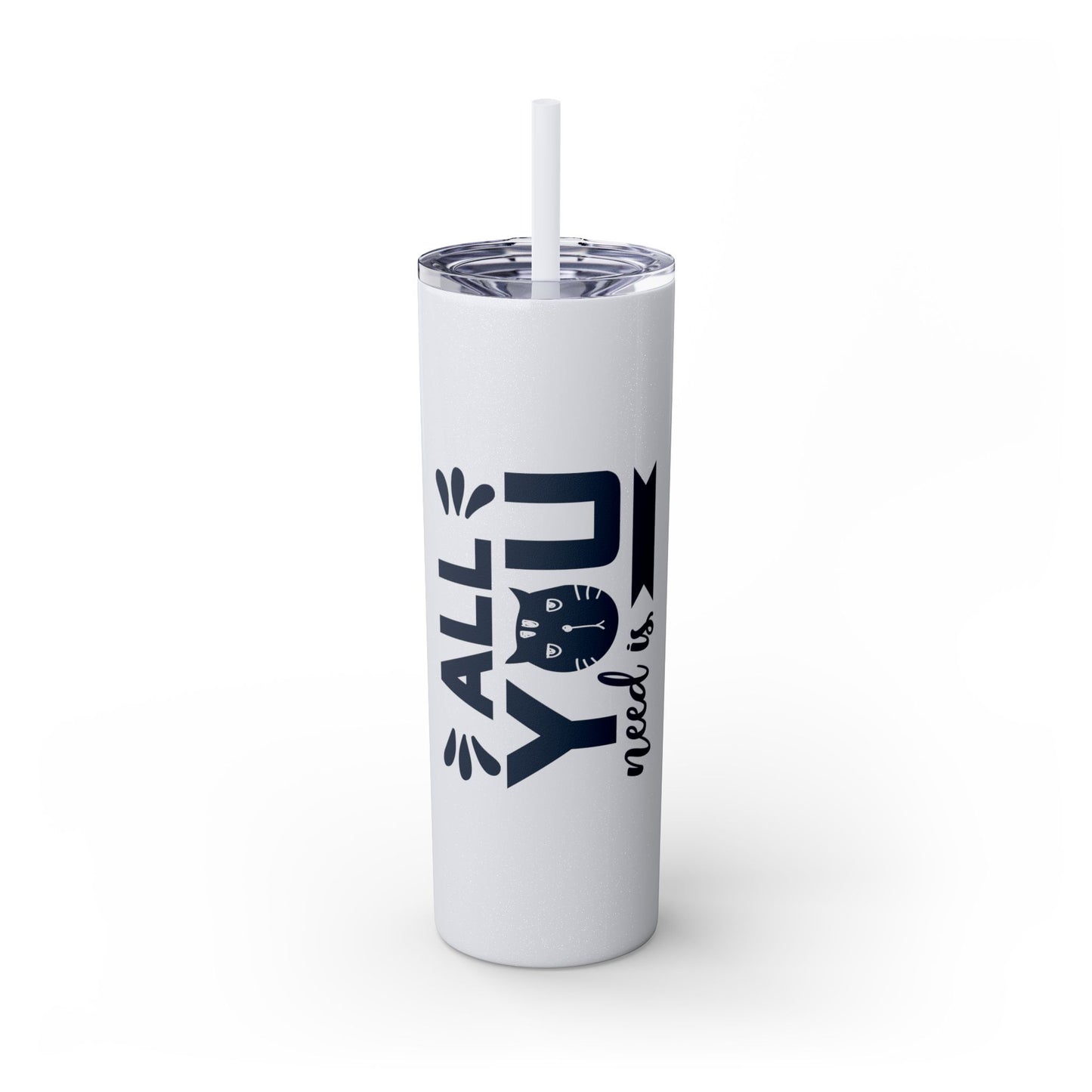 Skinny Tumbler with Straw, 20oz