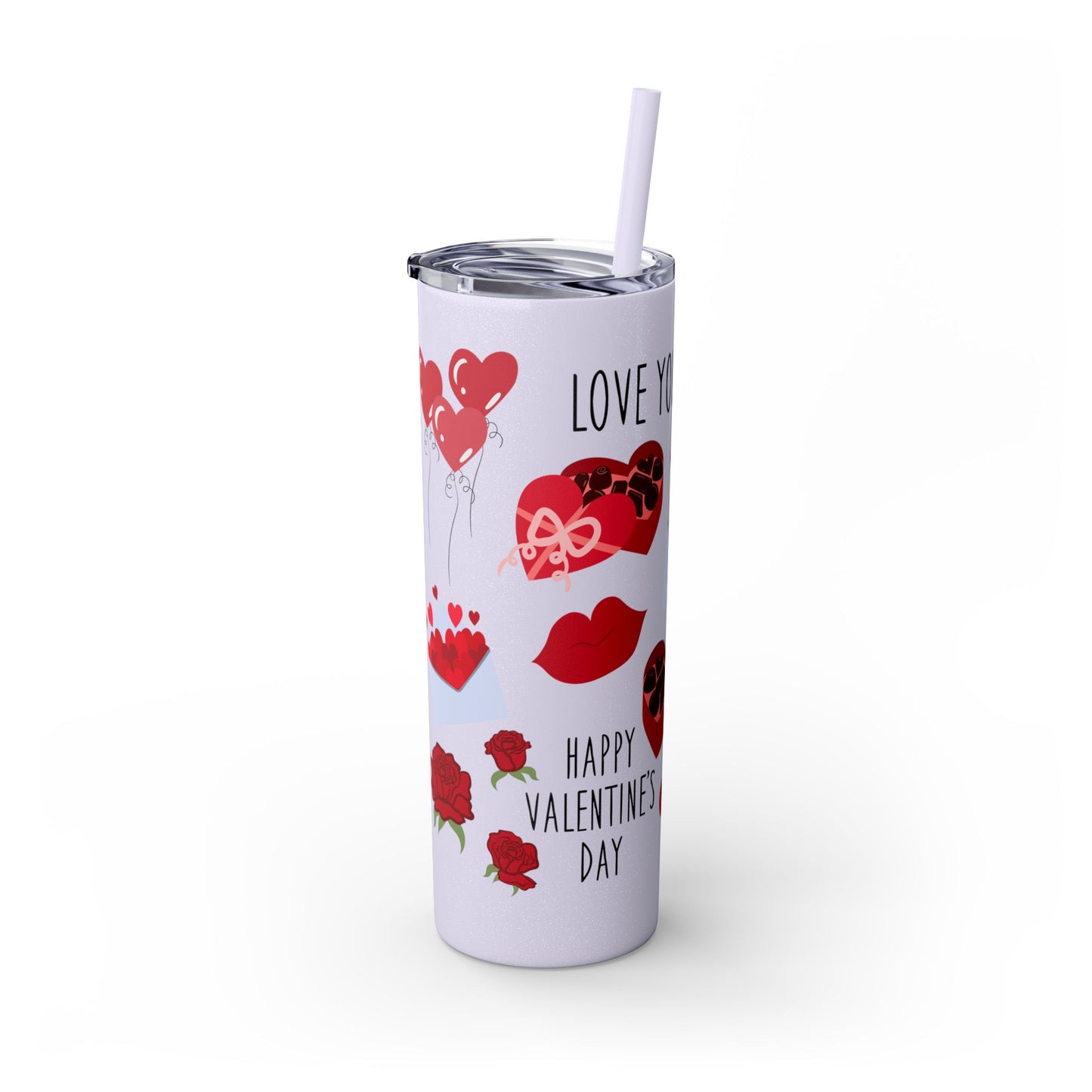 Skinny Tumbler with Straw, 20oz