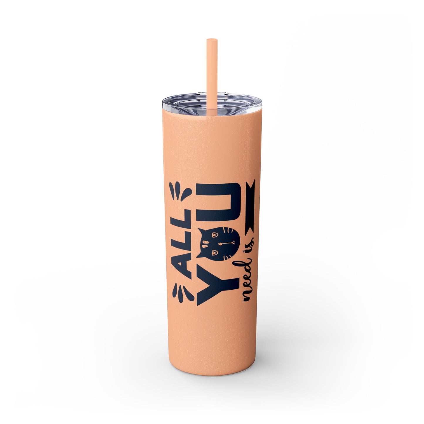 Skinny Tumbler with Straw, 20oz