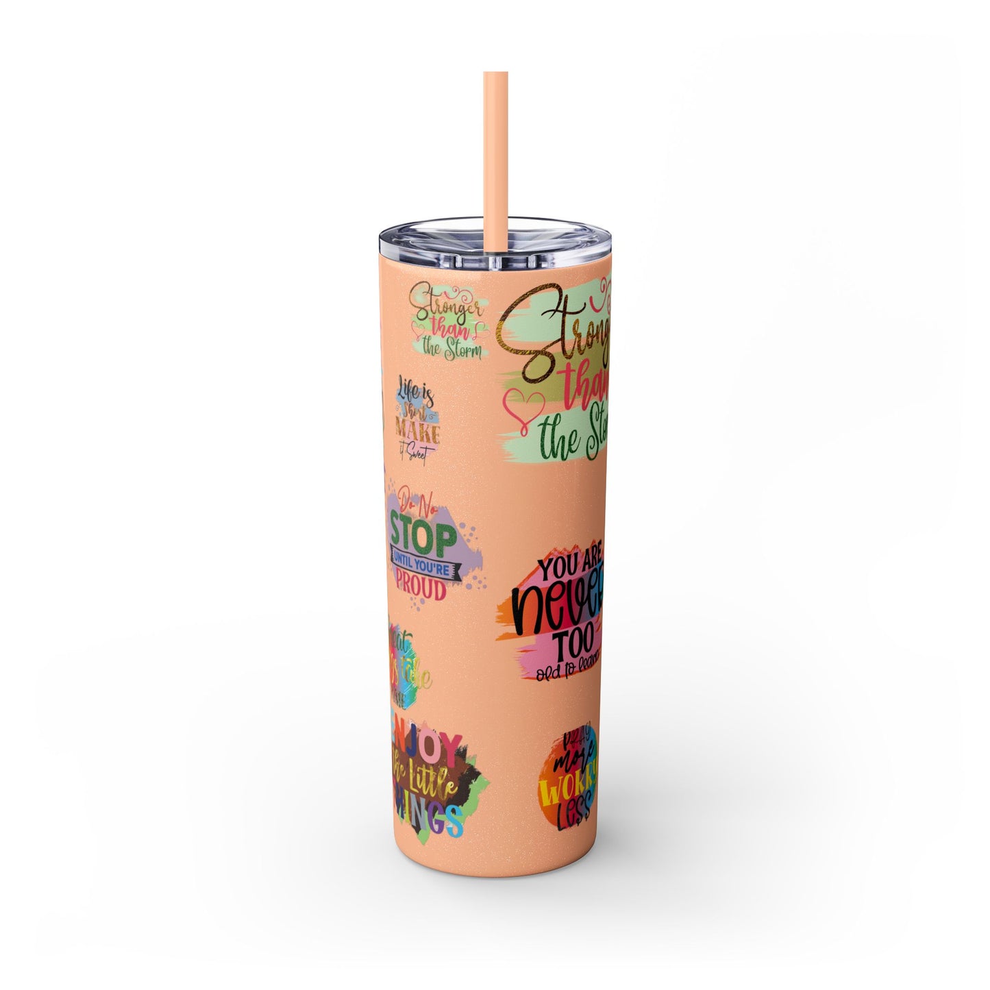 Skinny Tumbler with Straw, 20oz
