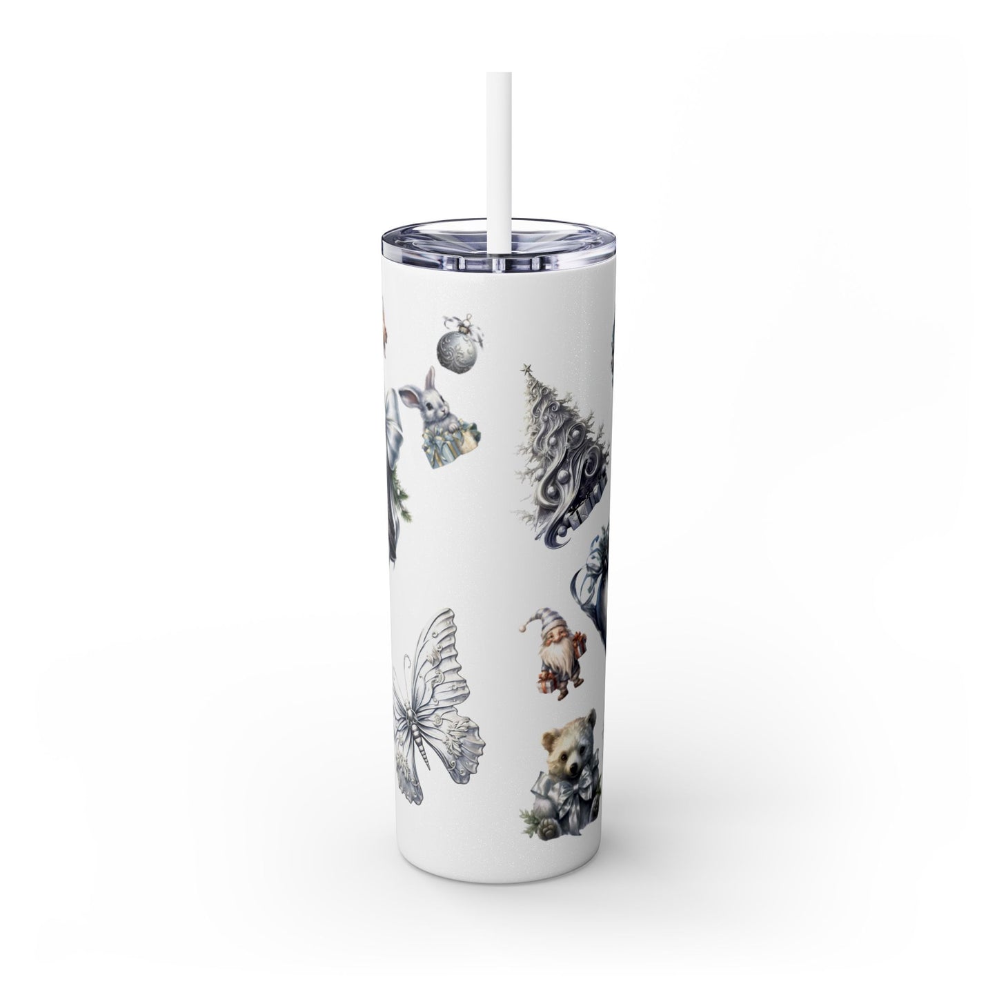 Skinny Tumbler with Straw, 20oz