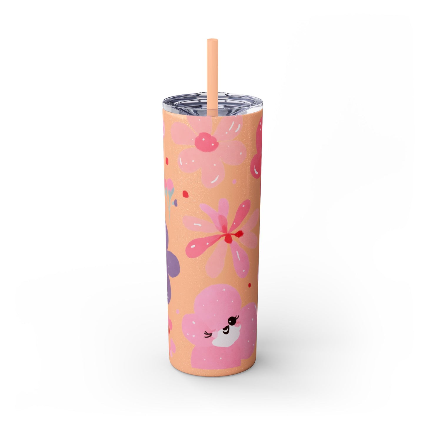 Skinny Tumbler with Straw, 20oz