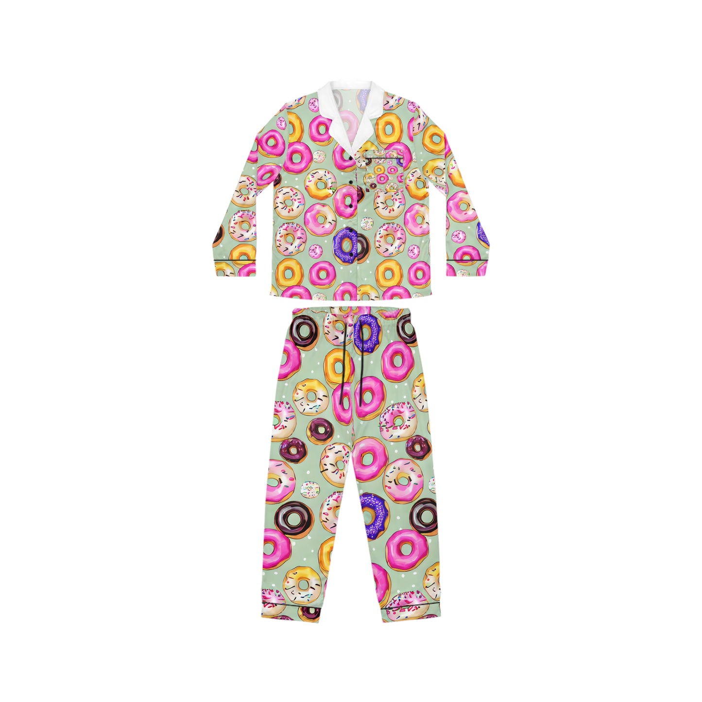 Women's Satin Pajamas (AOP)