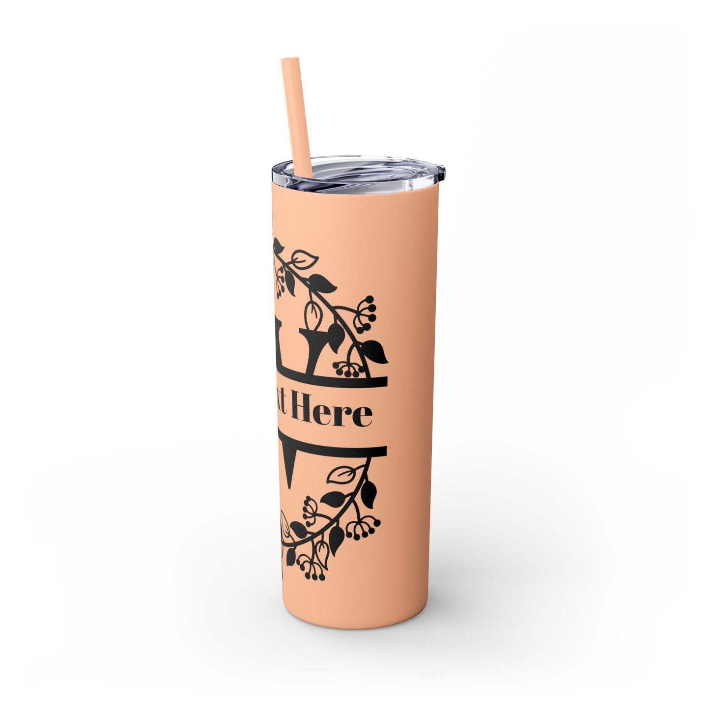 Skinny Tumbler with Straw, 20oz