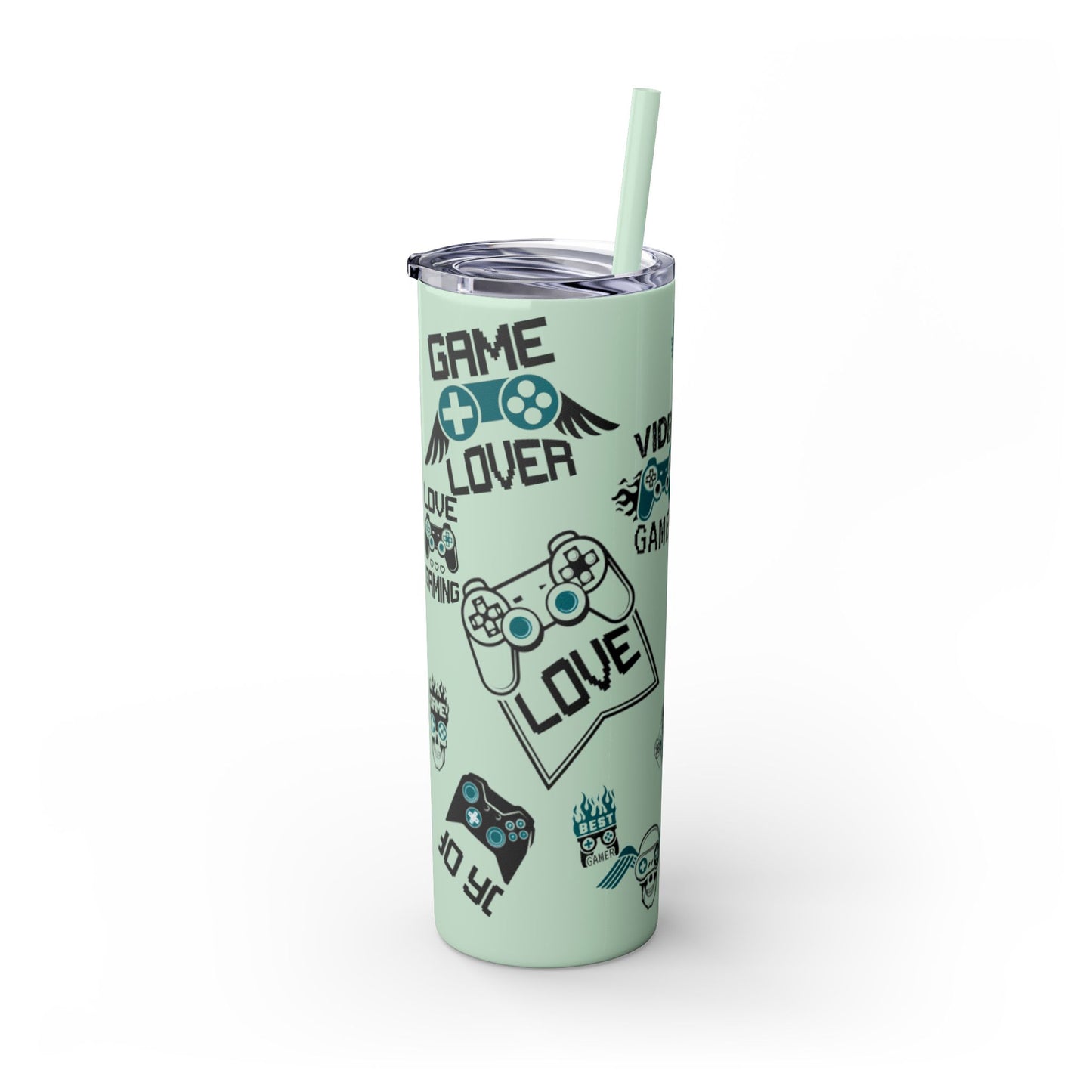 Skinny Tumbler with Straw, 20oz