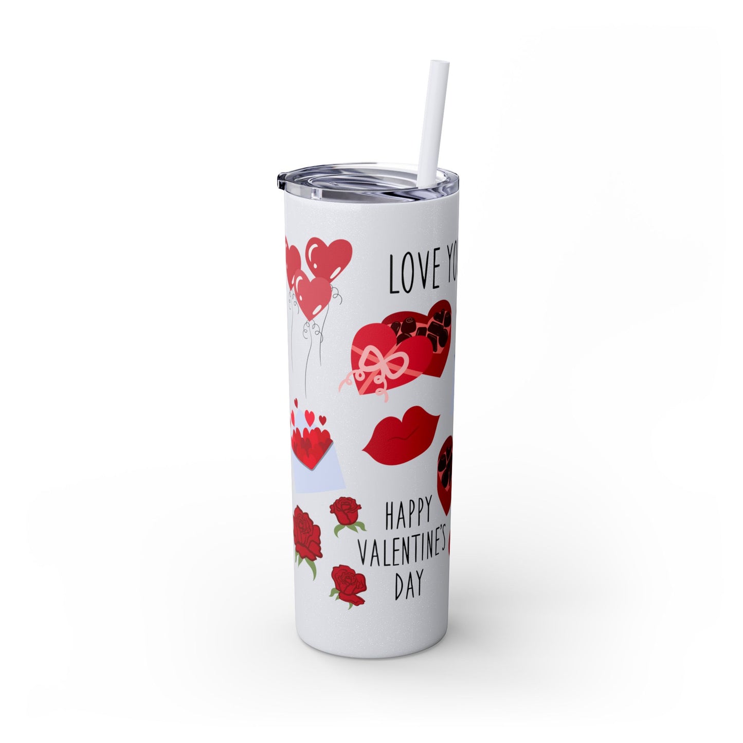Skinny Tumbler with Straw, 20oz
