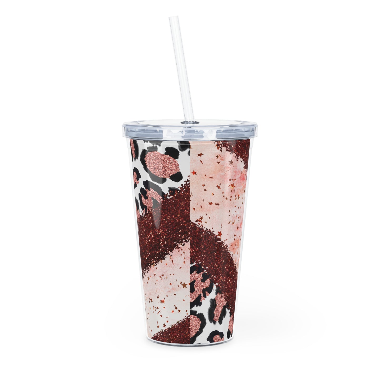 Plastic Tumbler with Straw