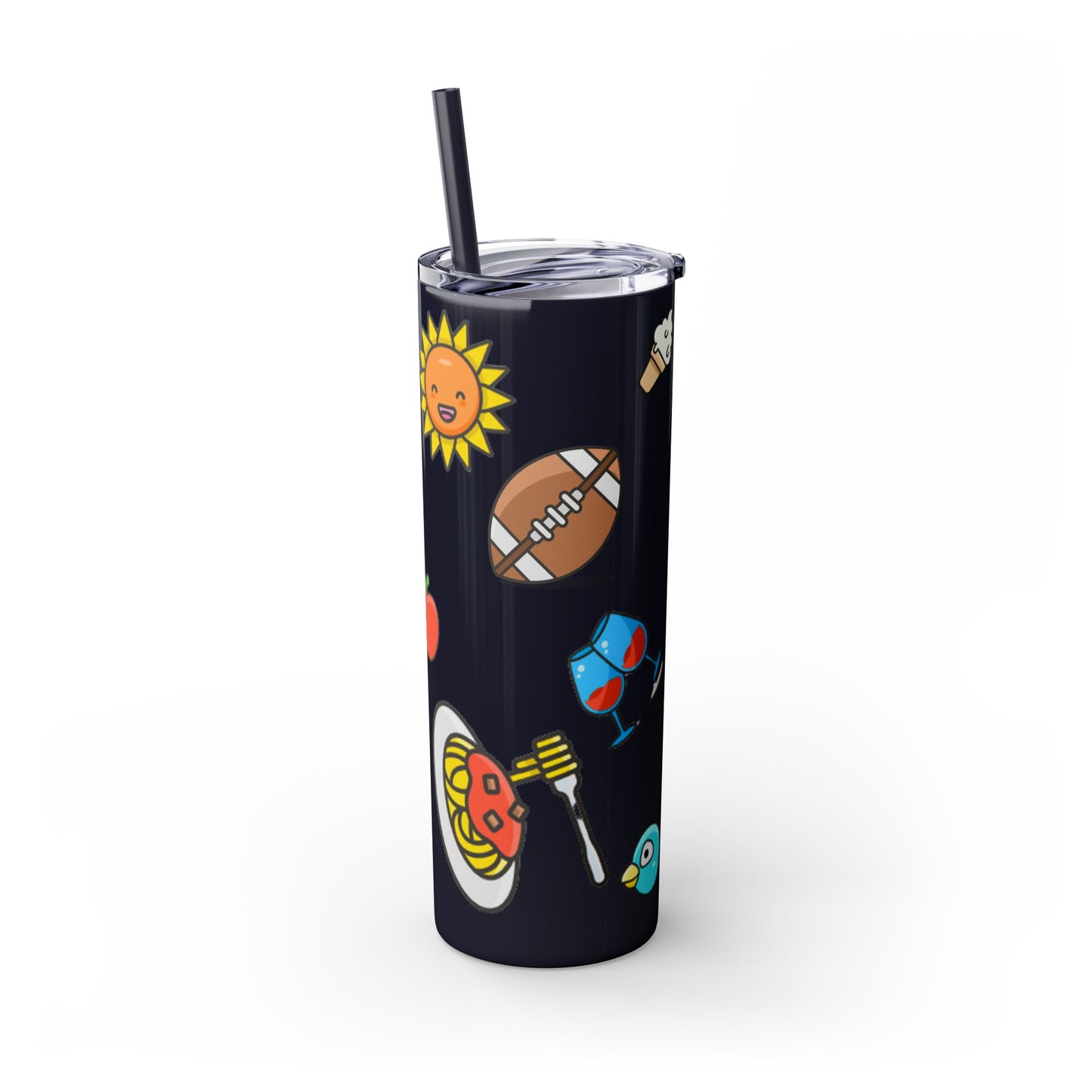 Skinny Tumbler with Straw, 20oz