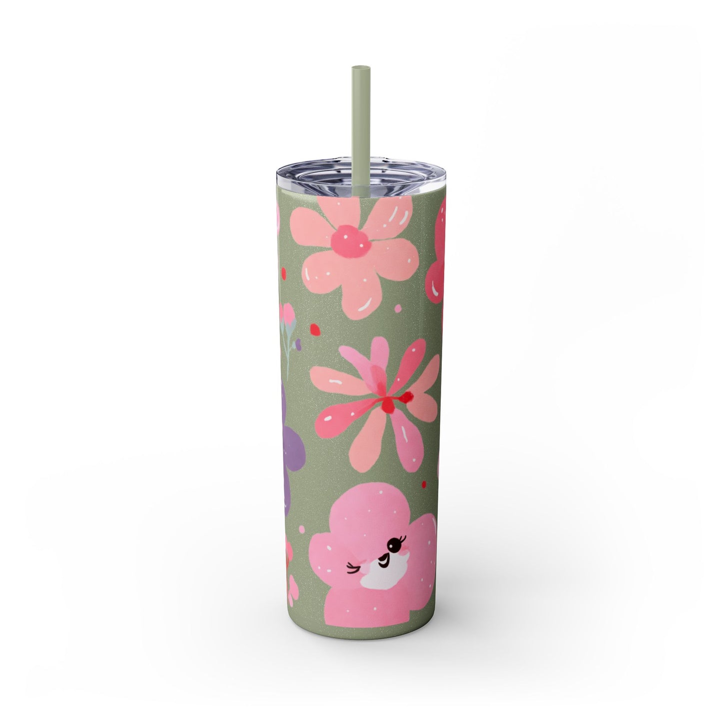 Skinny Tumbler with Straw, 20oz