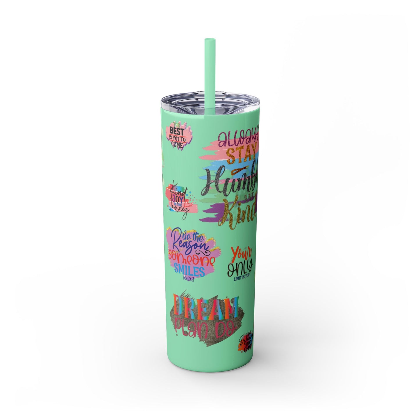 Skinny Tumbler with Straw, 20oz
