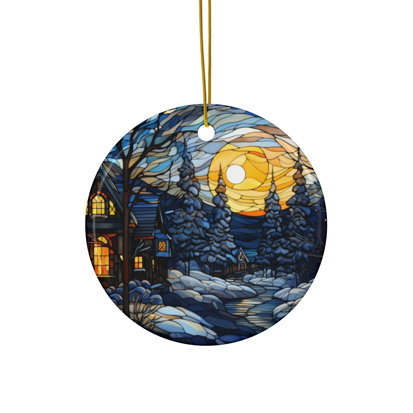 Ceramic Ornament, 4 Shapes
