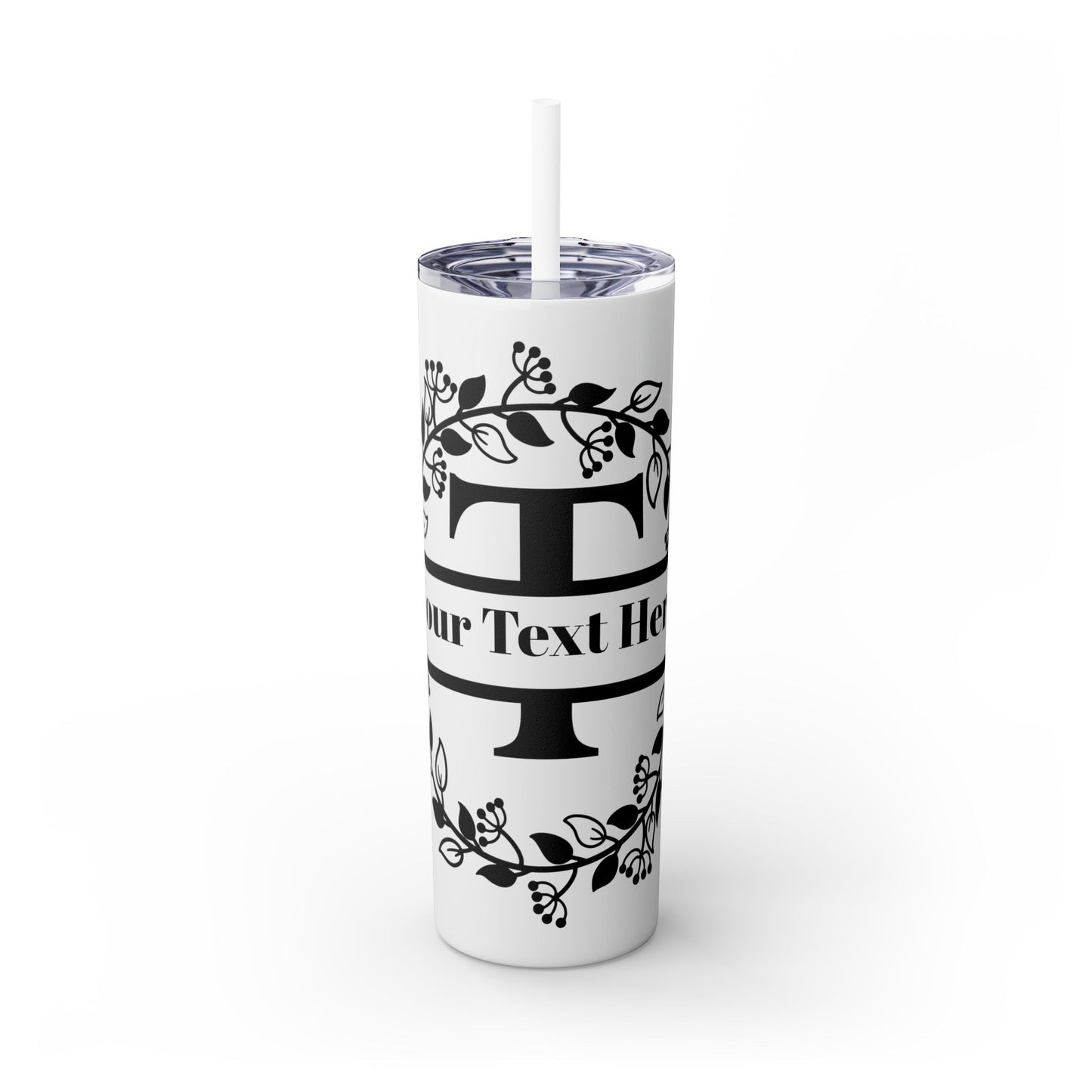 Skinny Tumbler with Straw, 20oz