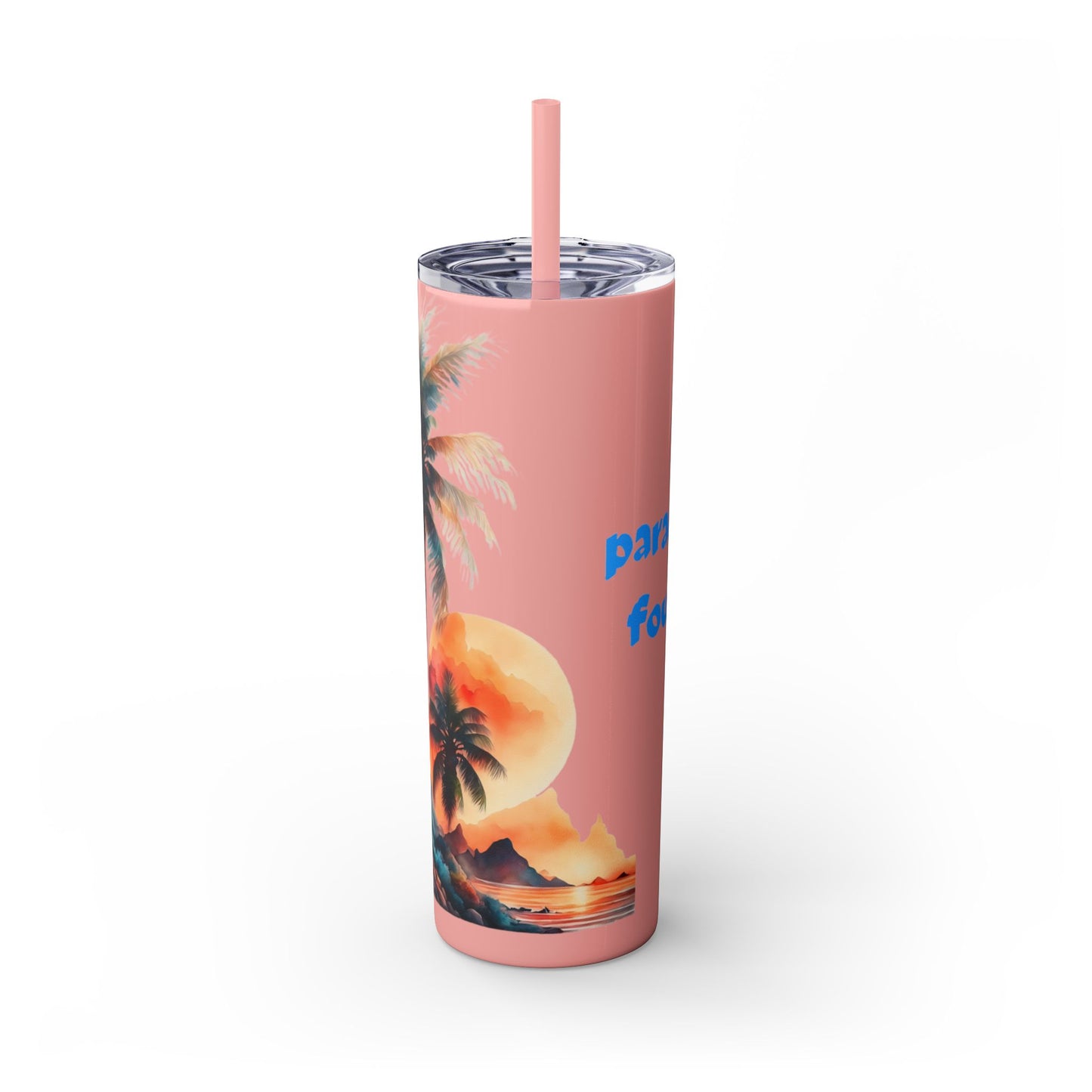 Skinny Tumbler with Straw, 20oz