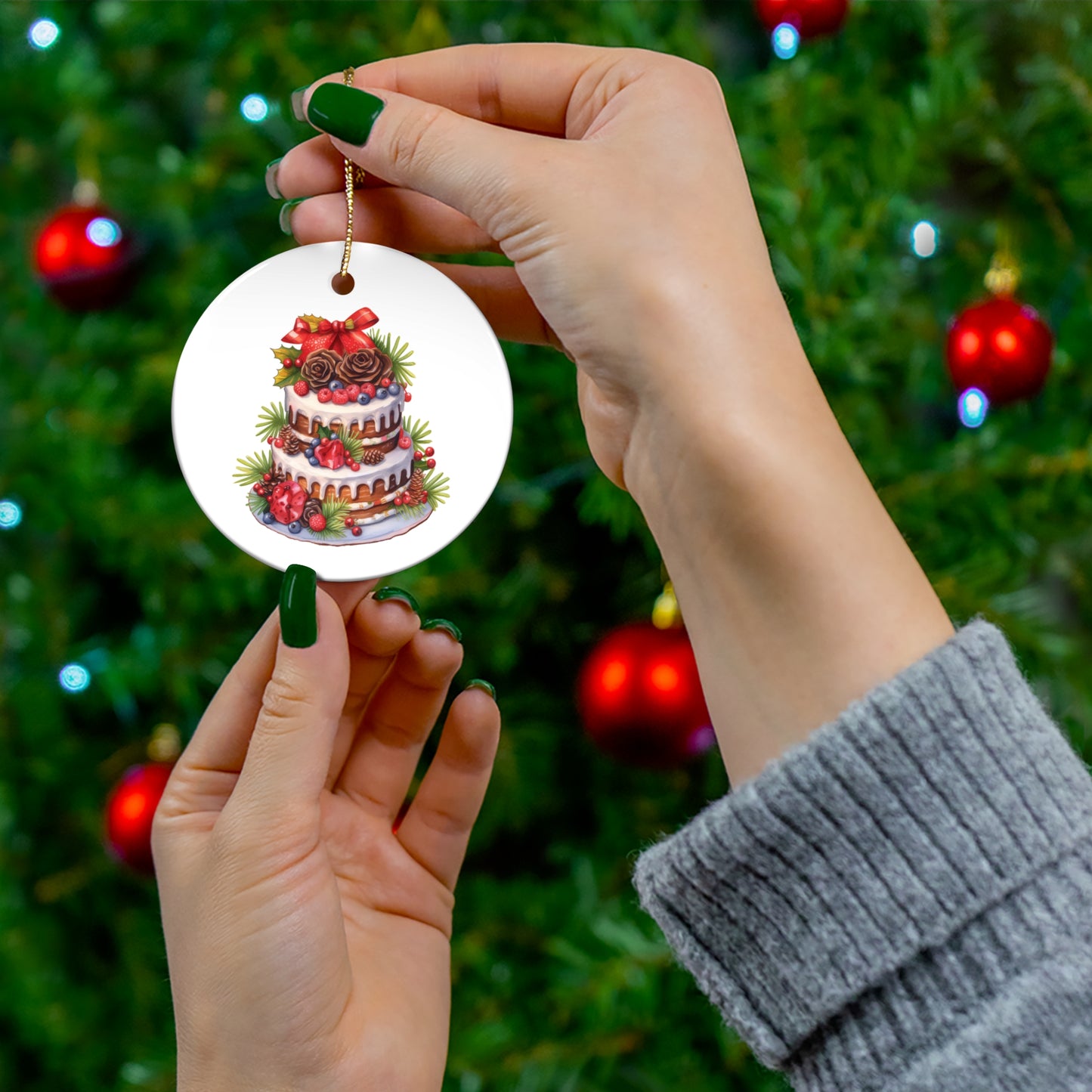 Ceramic Ornament, 4 Shapes