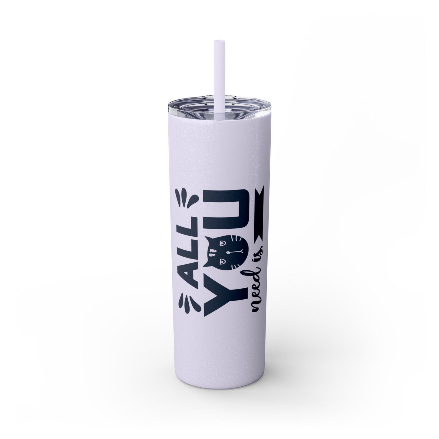 Skinny Tumbler with Straw, 20oz