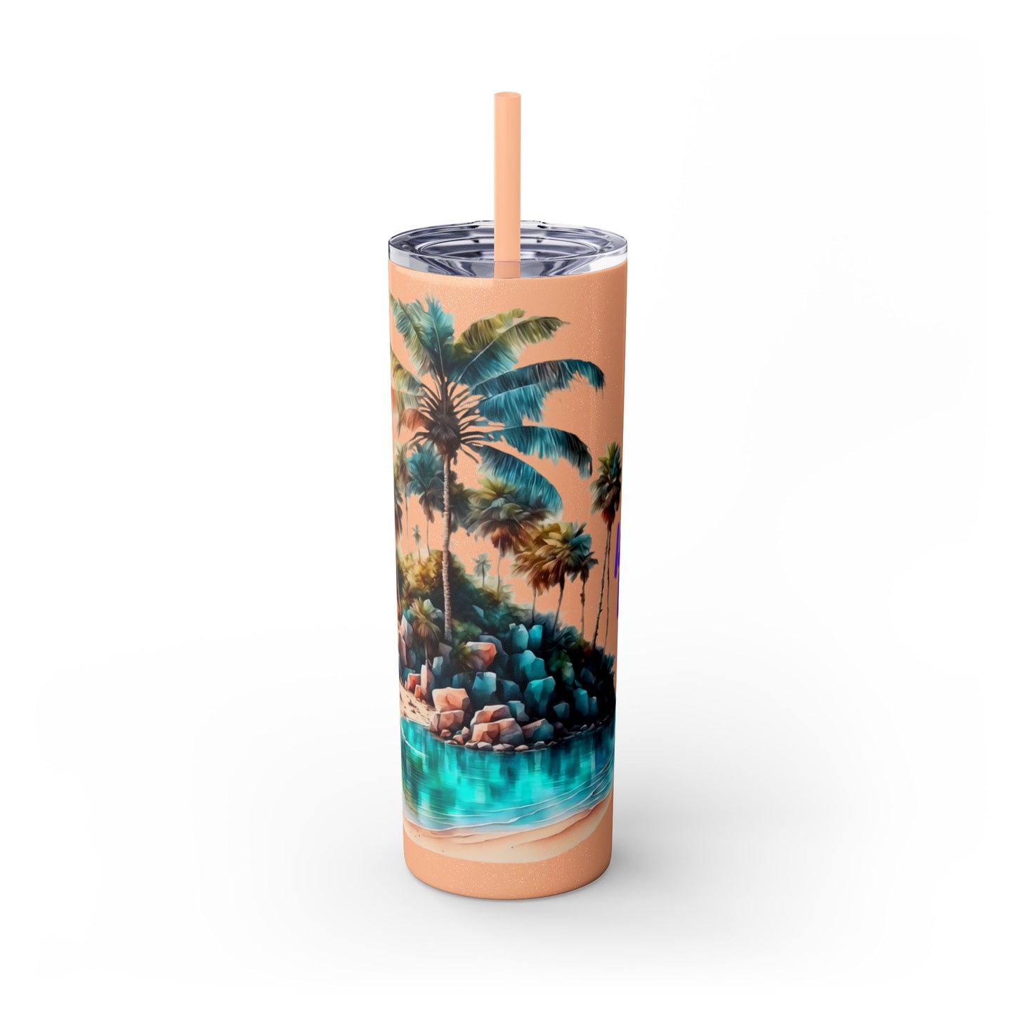 Skinny Tumbler with Straw, 20oz