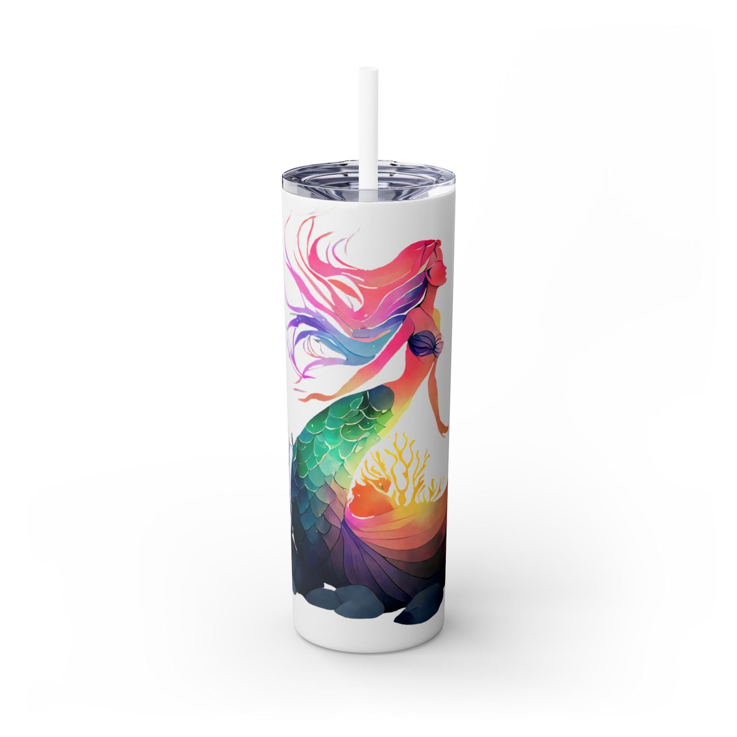 Skinny Tumbler with Straw, 20oz