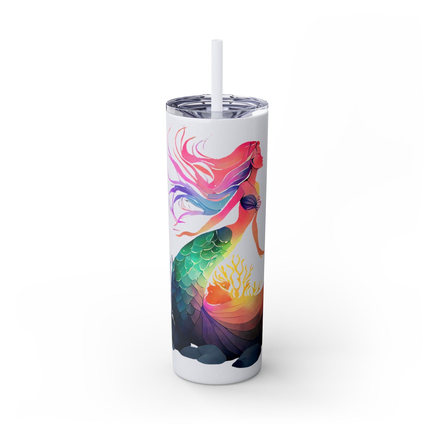 Skinny Tumbler with Straw, 20oz