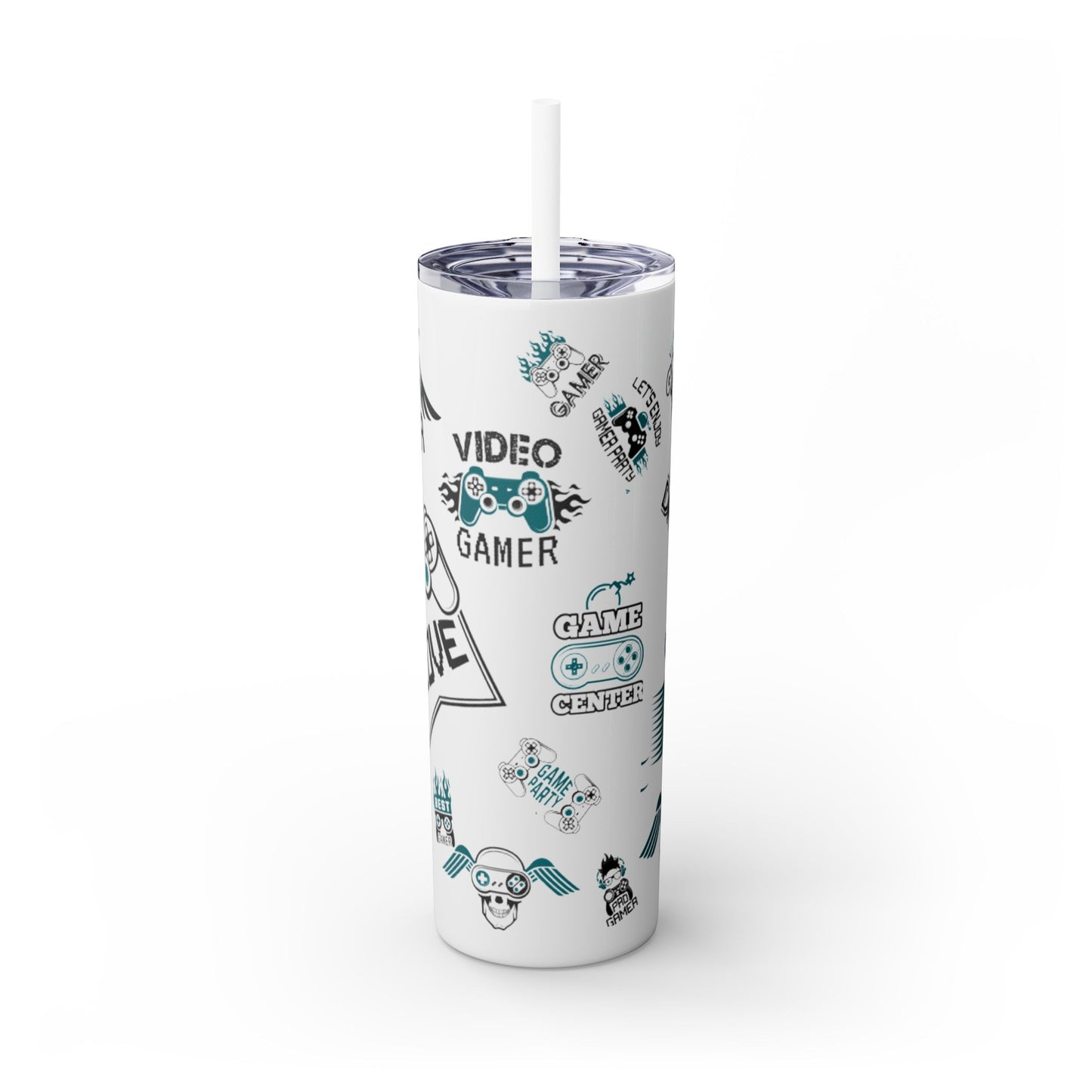 Skinny Tumbler with Straw, 20oz