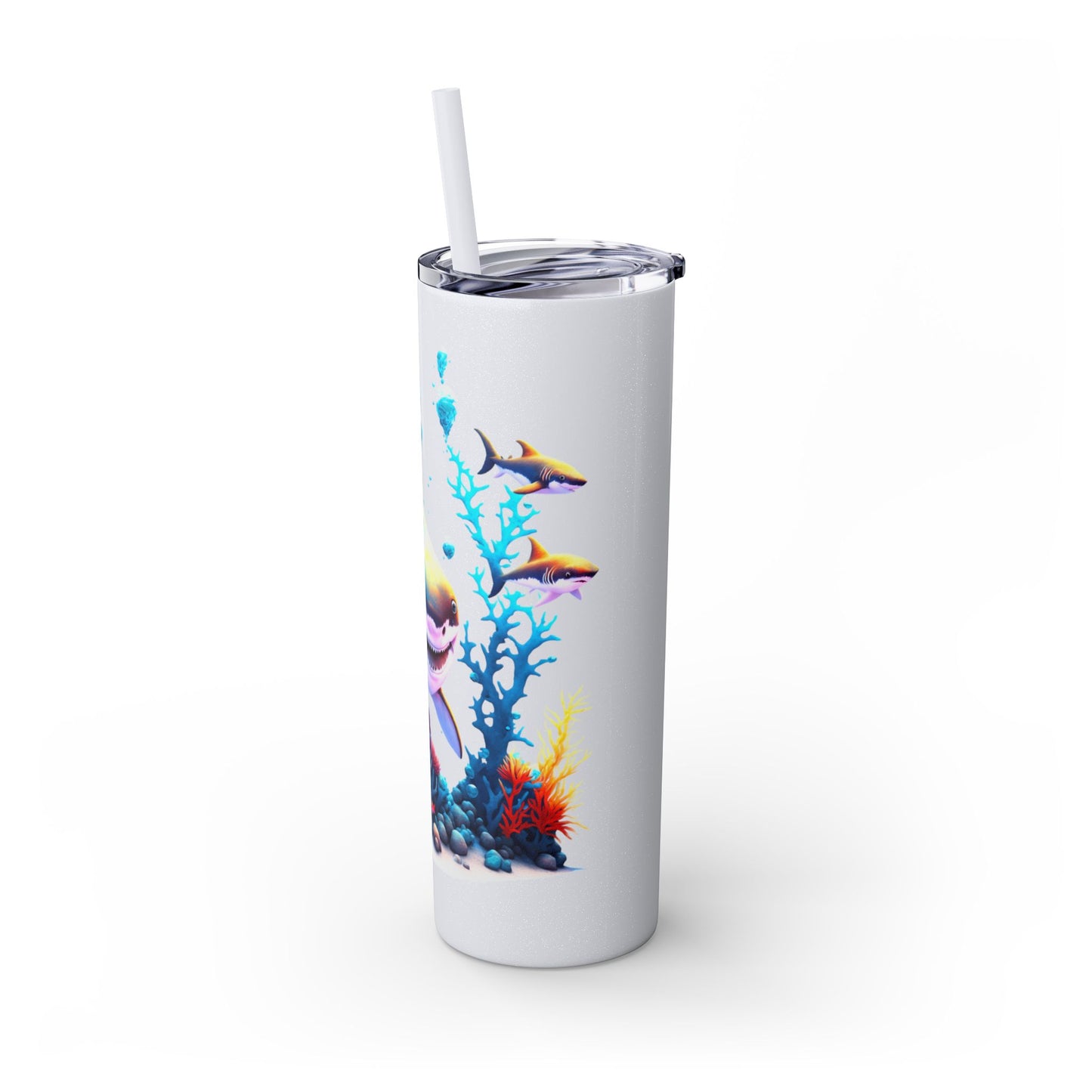 Skinny Tumbler with Straw, 20oz