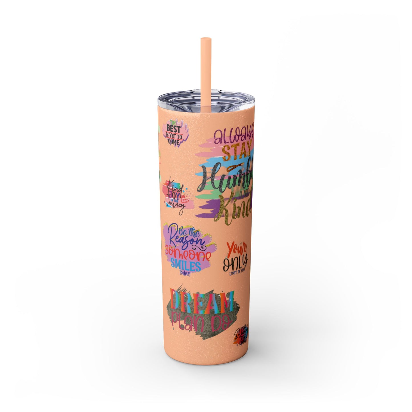 Skinny Tumbler with Straw, 20oz