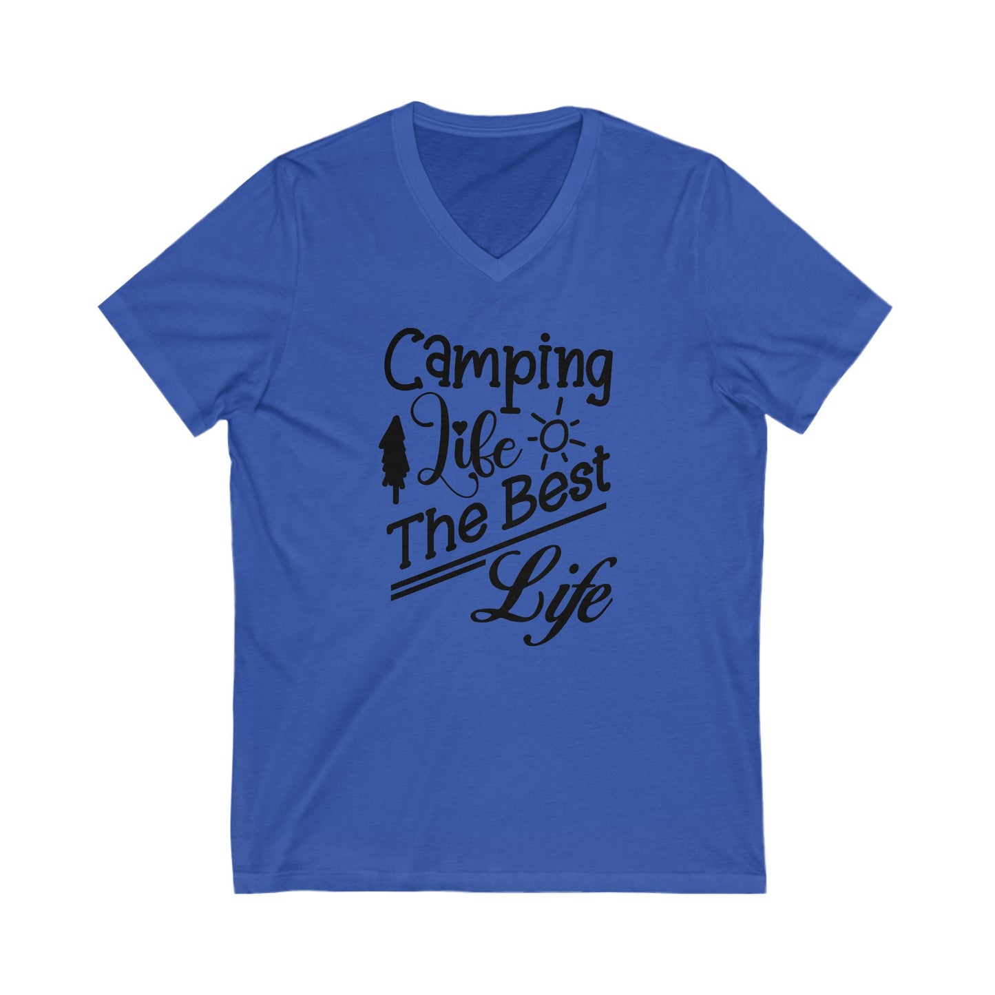 Unisex Jersey Short Sleeve V-Neck Tee