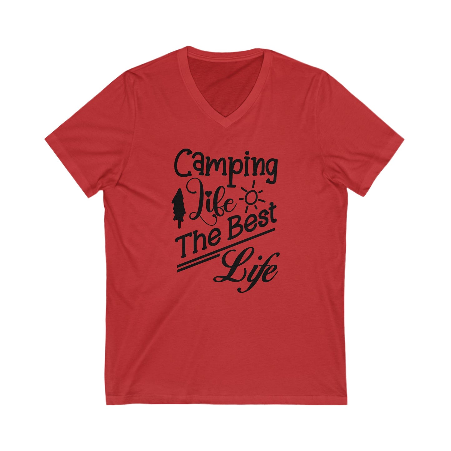 Unisex Jersey Short Sleeve V-Neck Tee