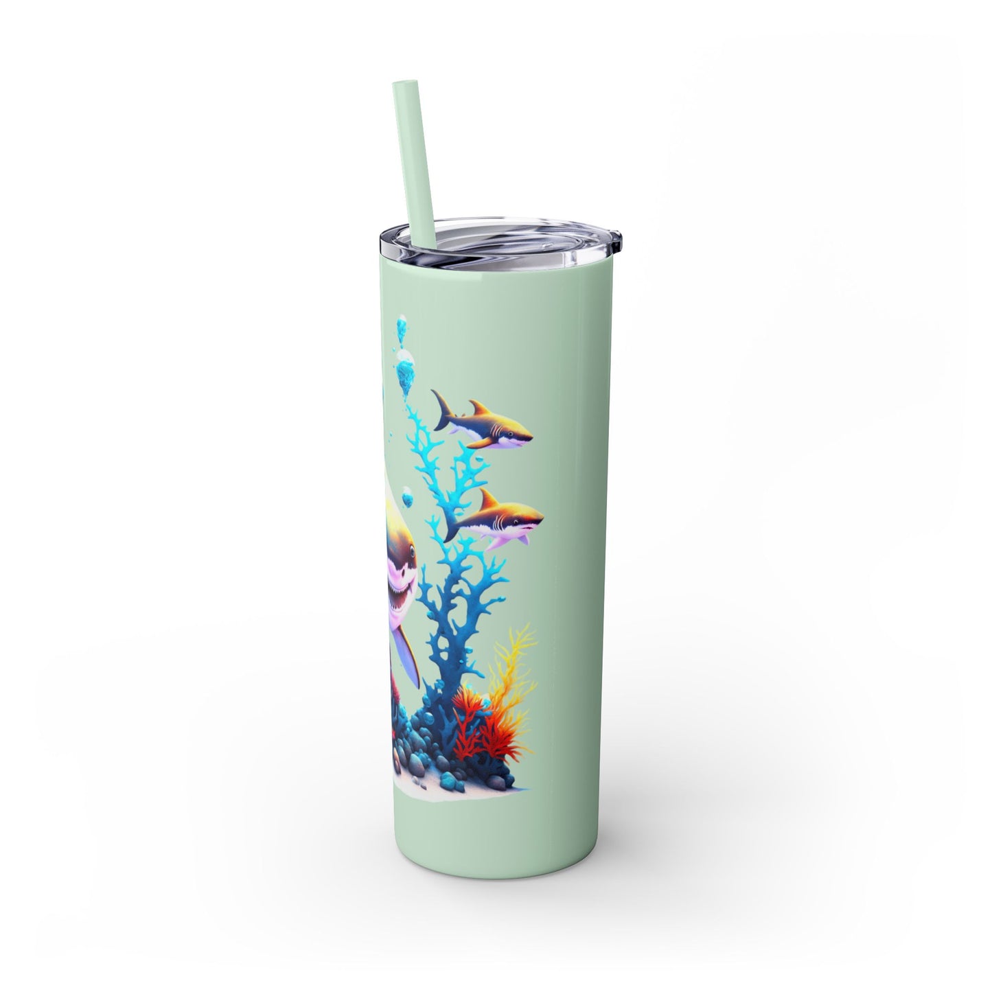 Skinny Tumbler with Straw, 20oz