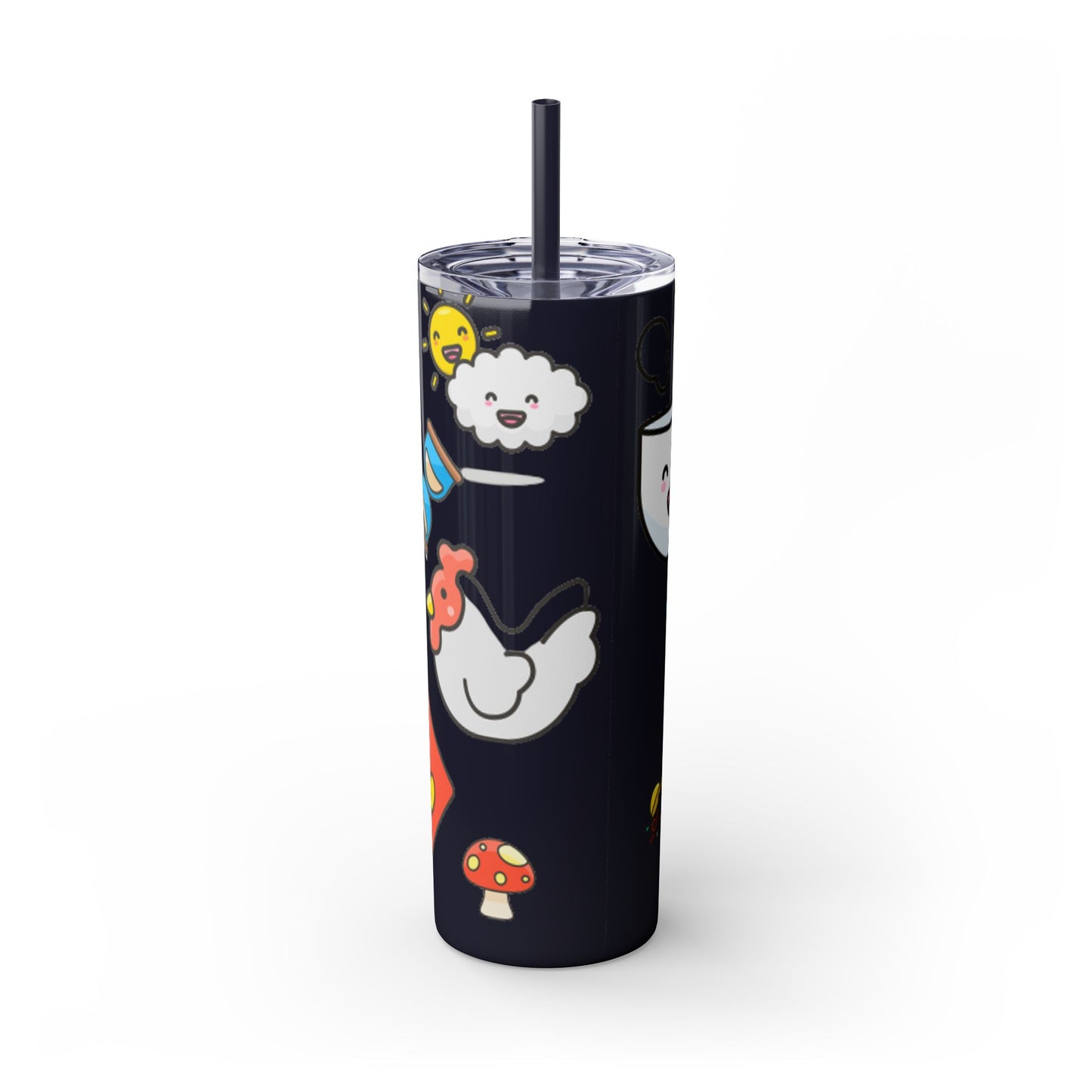 Skinny Tumbler with Straw, 20oz