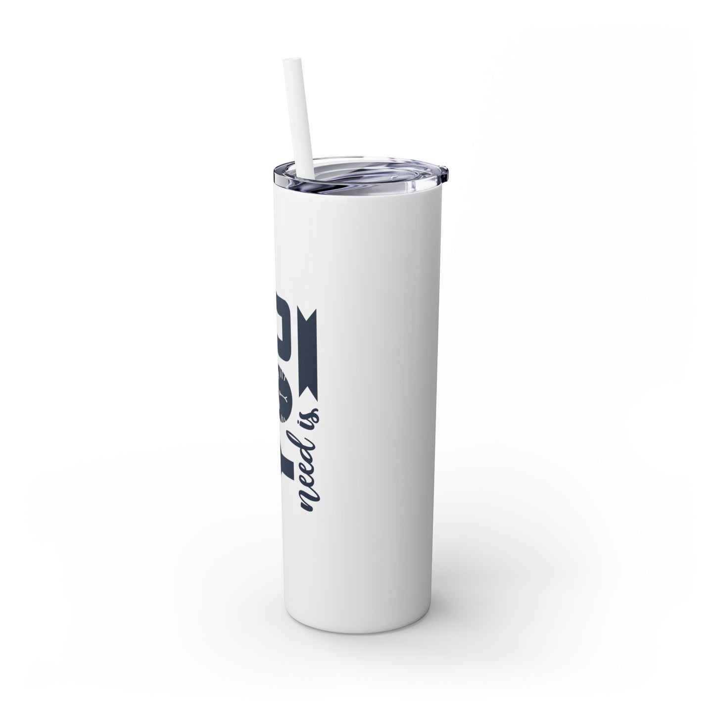 Skinny Tumbler with Straw, 20oz