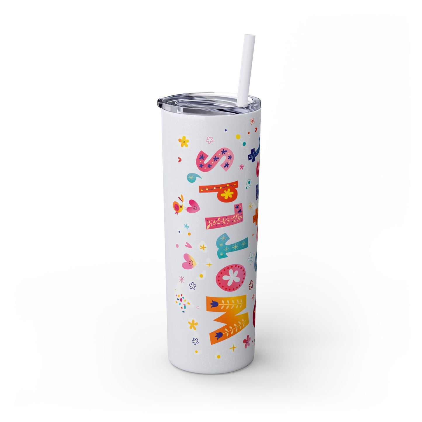 Skinny Tumbler with Straw, 20oz