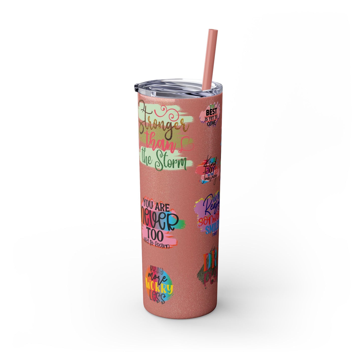 Skinny Tumbler with Straw, 20oz