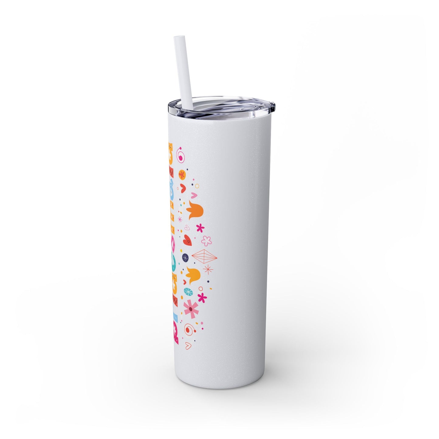 Skinny Tumbler with Straw, 20oz