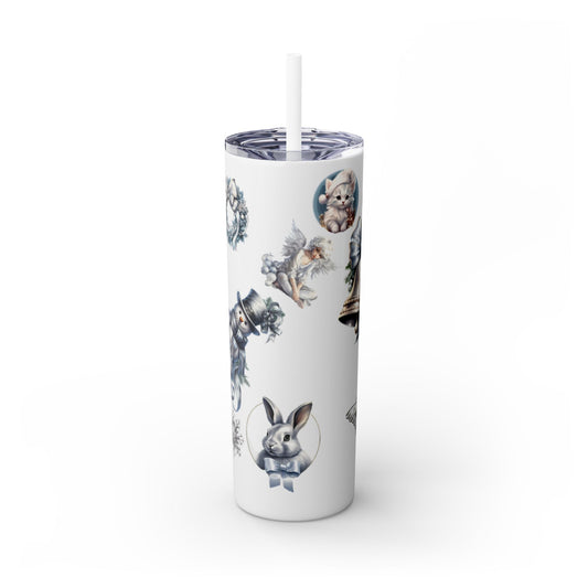 Skinny Tumbler with Straw, 20oz