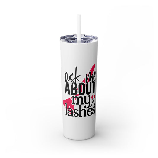 Skinny Tumbler with Straw, 20oz