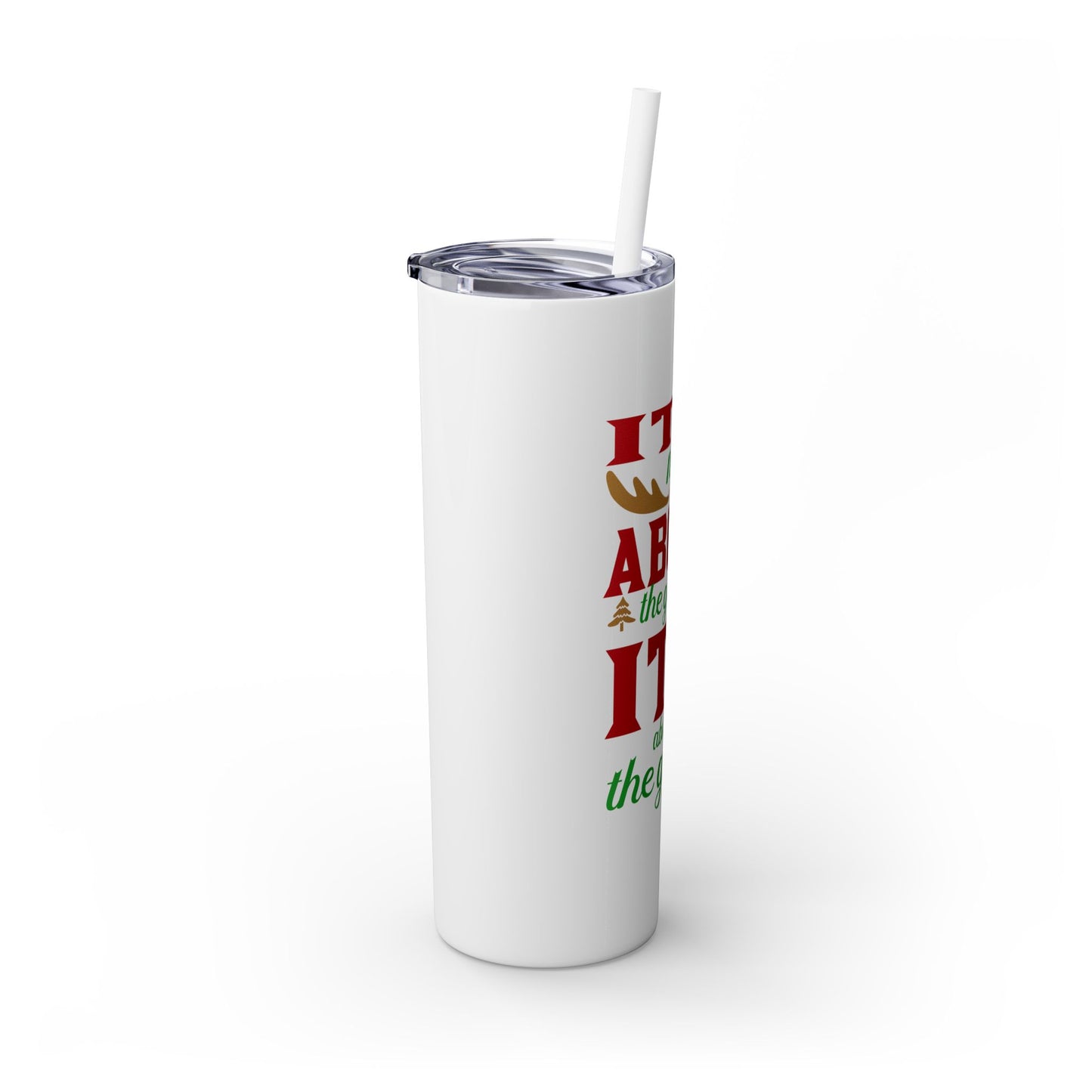Skinny Tumbler with Straw, 20oz