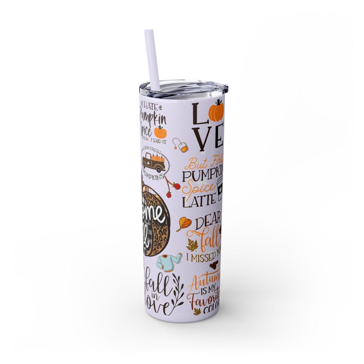 Skinny Tumbler with Straw, 20oz