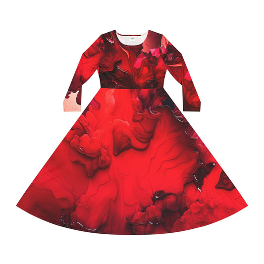 Women's Long Sleeve Dance Dress (AOP)