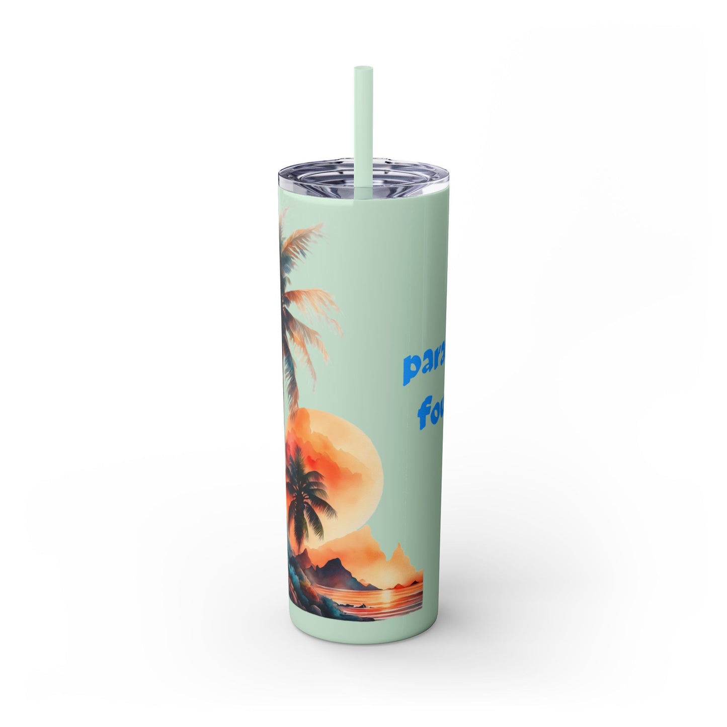 Skinny Tumbler with Straw, 20oz