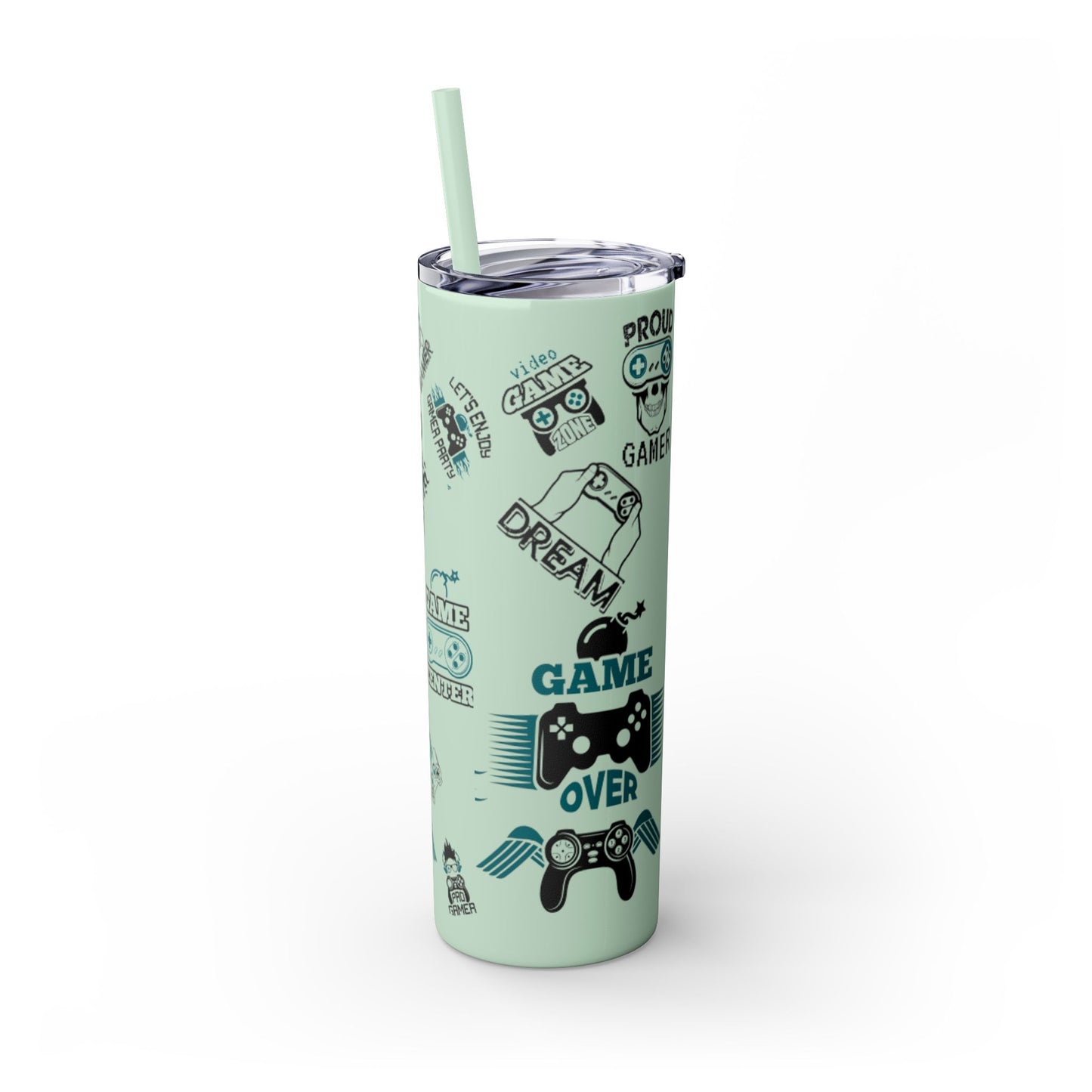Skinny Tumbler with Straw, 20oz